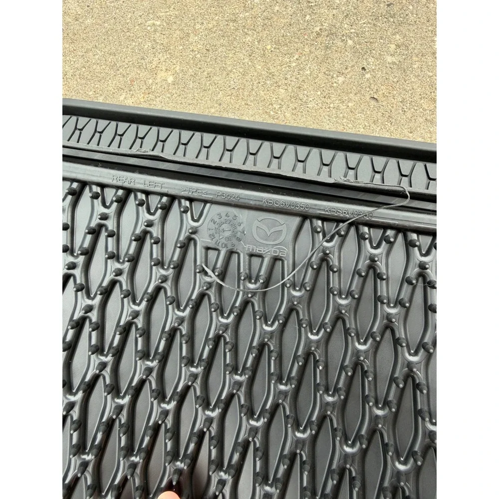 Mazda CX-5 All Weather Floor Mats Genuine OEM Black Rubber KBG6V0350 KBS6V0350